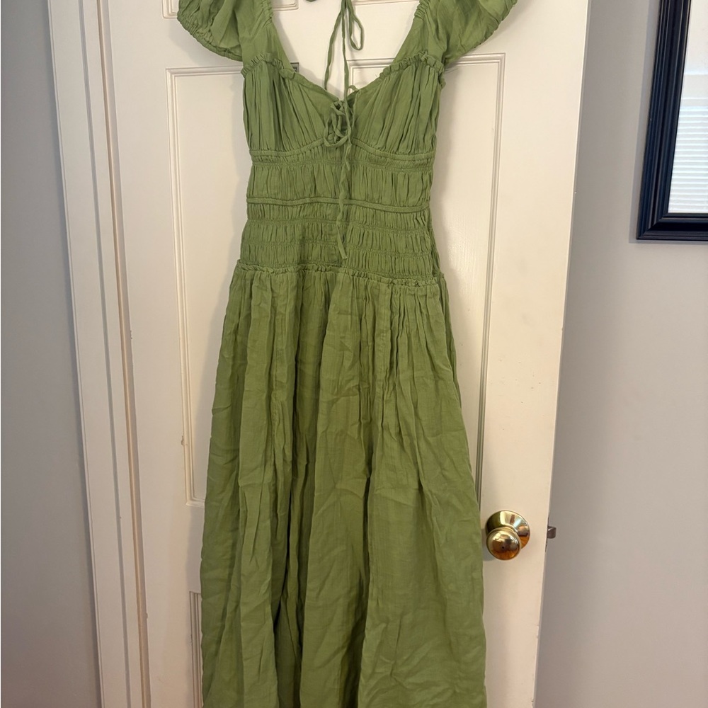 Free People Sage Green Maxi Dress